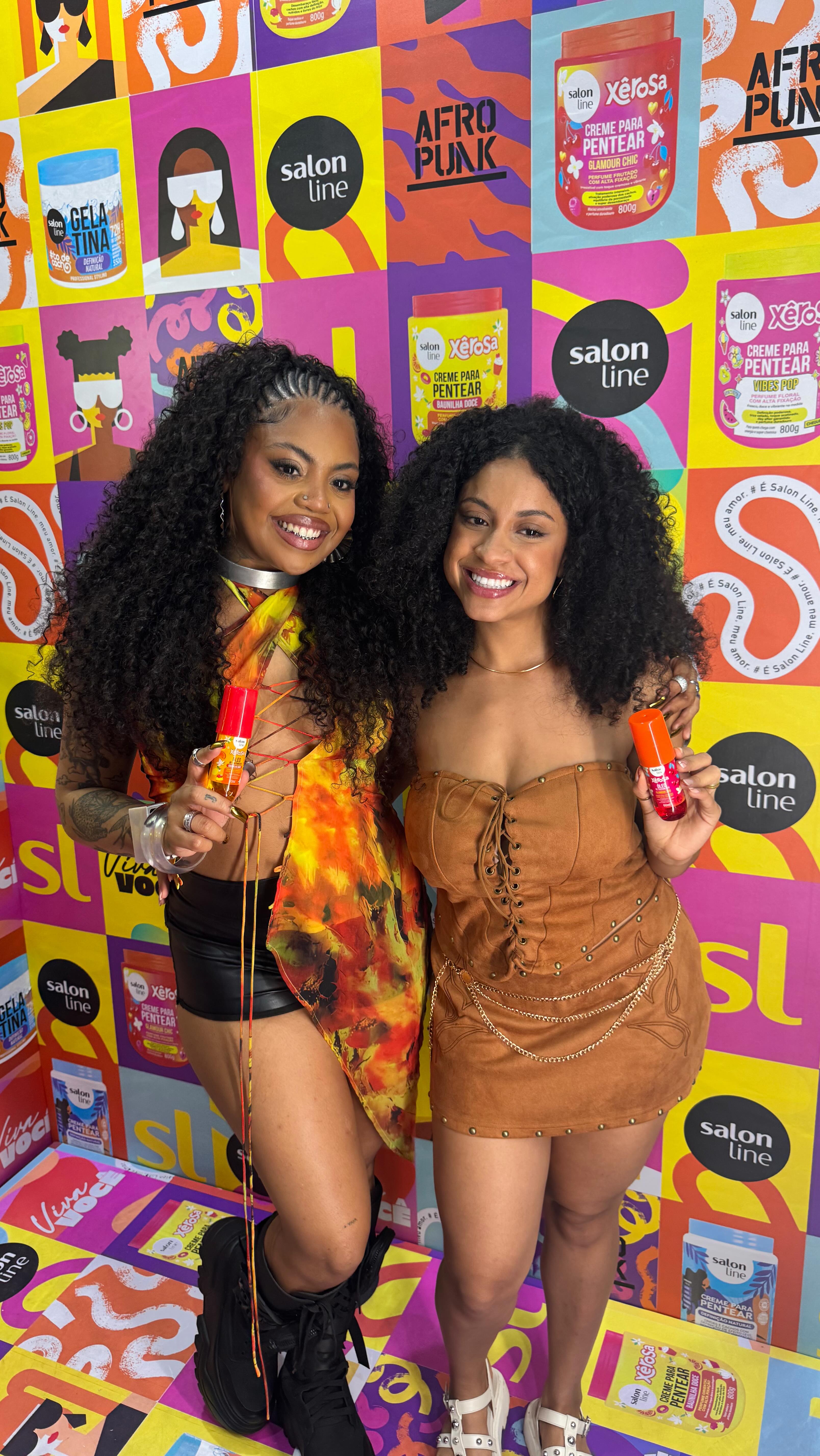 Instagram post by @rayssabittencourtt for Salon Line. Caption reads: Fases e fases, né? Eu troco de humor igual troco....