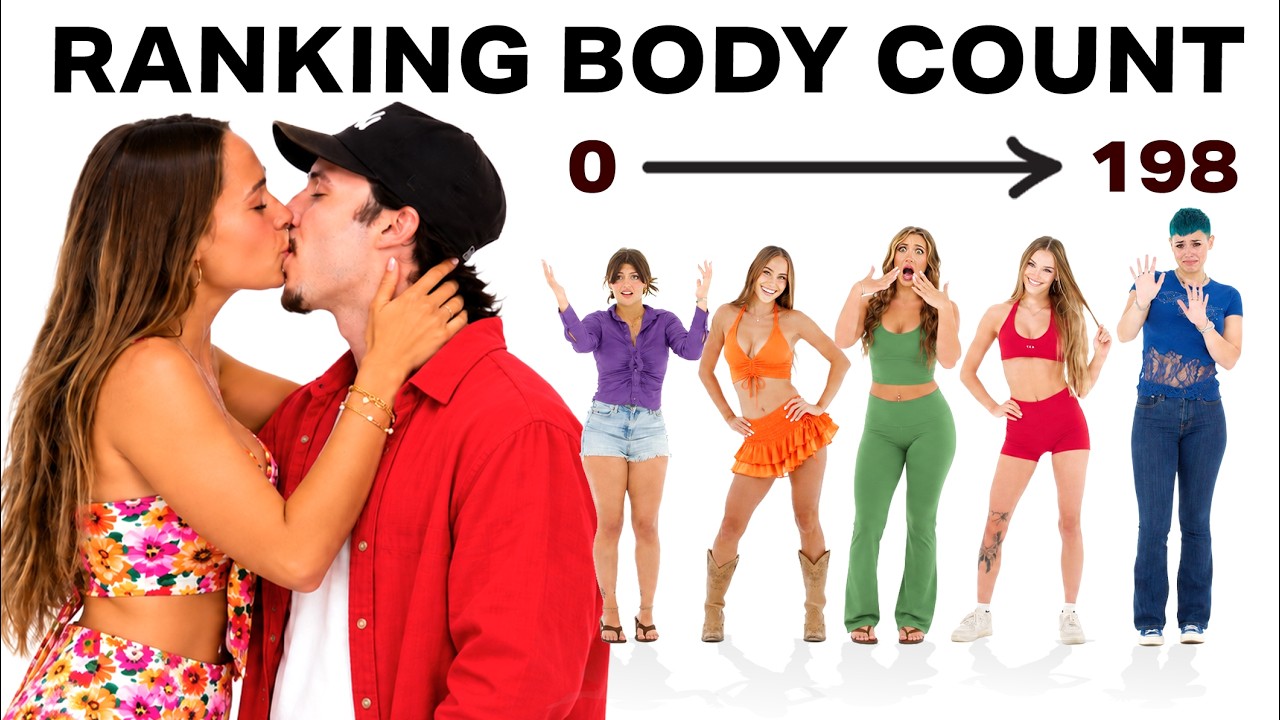 YouTube post by @poppiesstudios for Avrupabet Sosyal. Caption reads: Ranking Girls By Body Count (with Kissing).