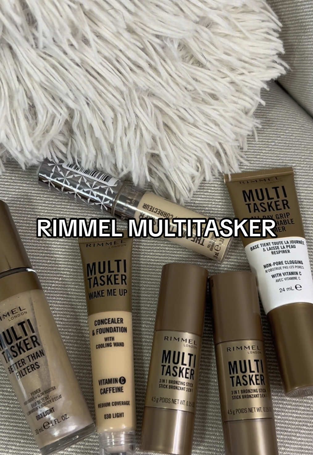 TikTok post by @nemethliliiana for rimmellondon. Caption reads: pr/reklám | a @rimmellondon virális MULTITASKER....