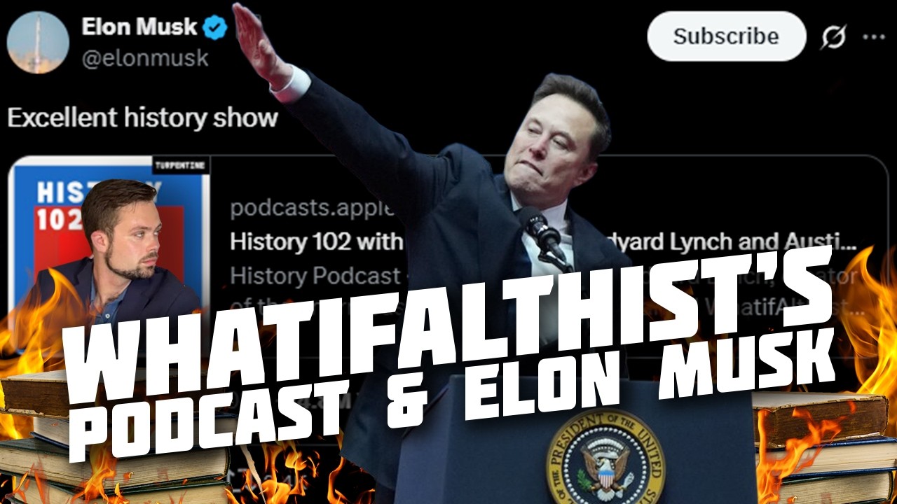 YouTube post by @FreddaYT for Statista. Caption reads: Elon Musk Listens to Whatifalthist.