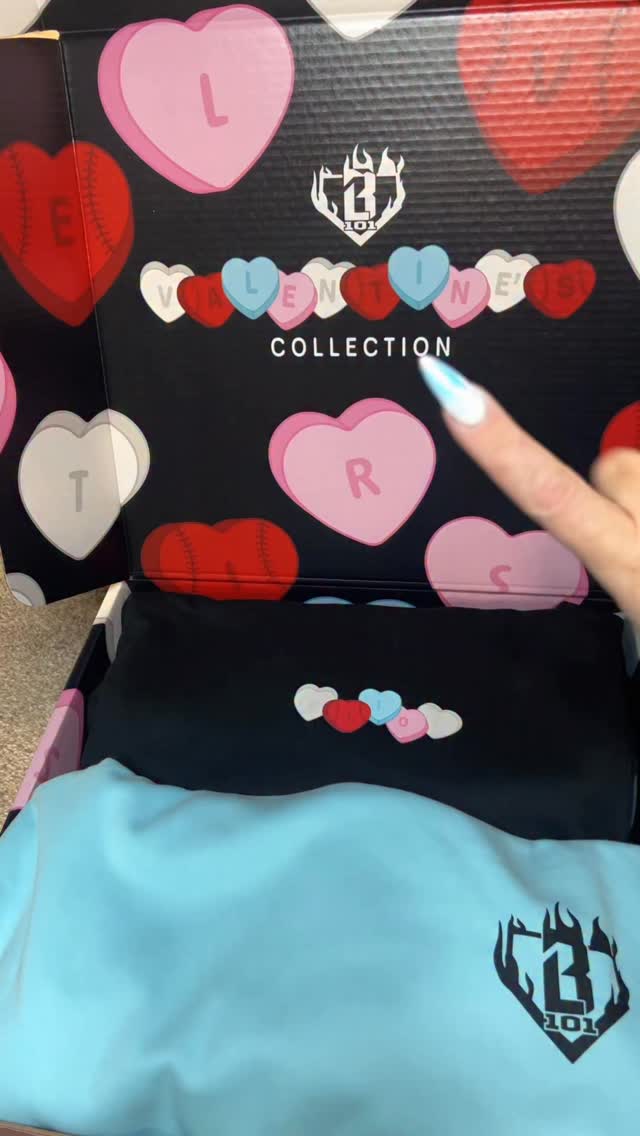 Instagram post by @brittany_the_boymom for Baseball Lifestyle 101. Caption reads: This Valentine’s drop from @baseball_lifestyle101....