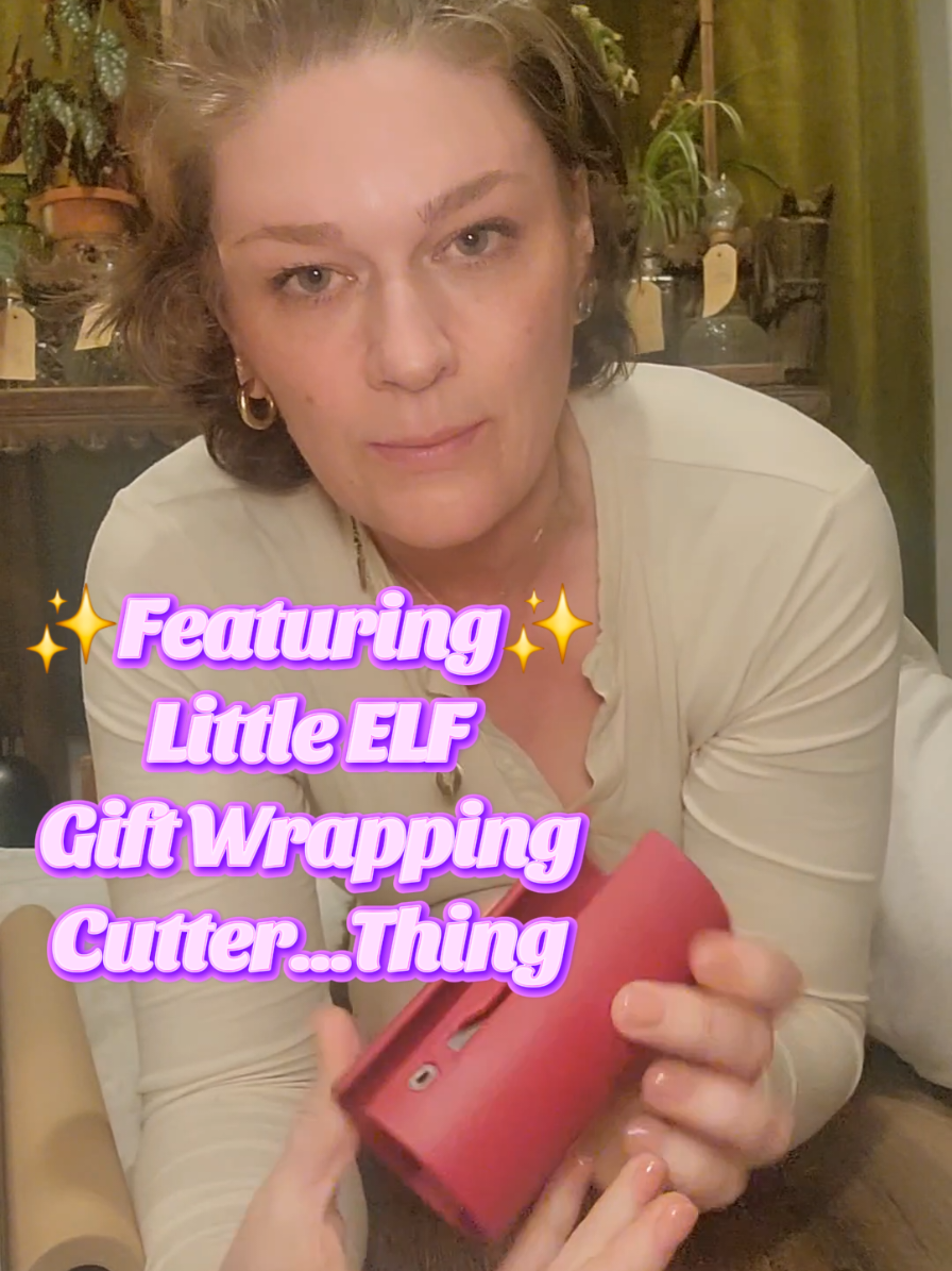 TikTok post by @highesthopesofficial for Little ELF Products. Caption reads: @Little ELF Products, Inc. #giftwrapping....