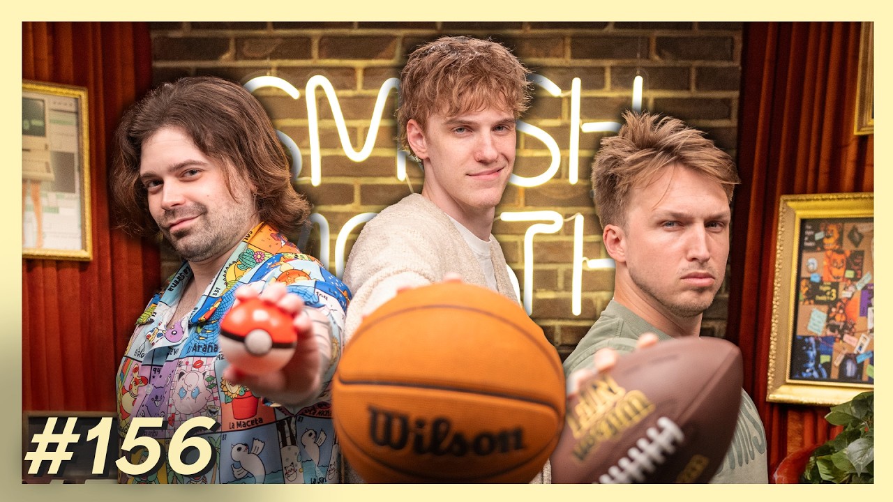 YouTube post by @smoshcast for Aura Frames. Caption reads: Smosh Mouth For Men | Smosh Mouth 156.