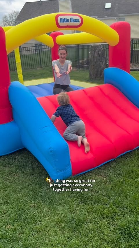 Instagram post by @meaghanranee for Little Tikes. Caption reads: [...] toddlerhood this summer with one Little....