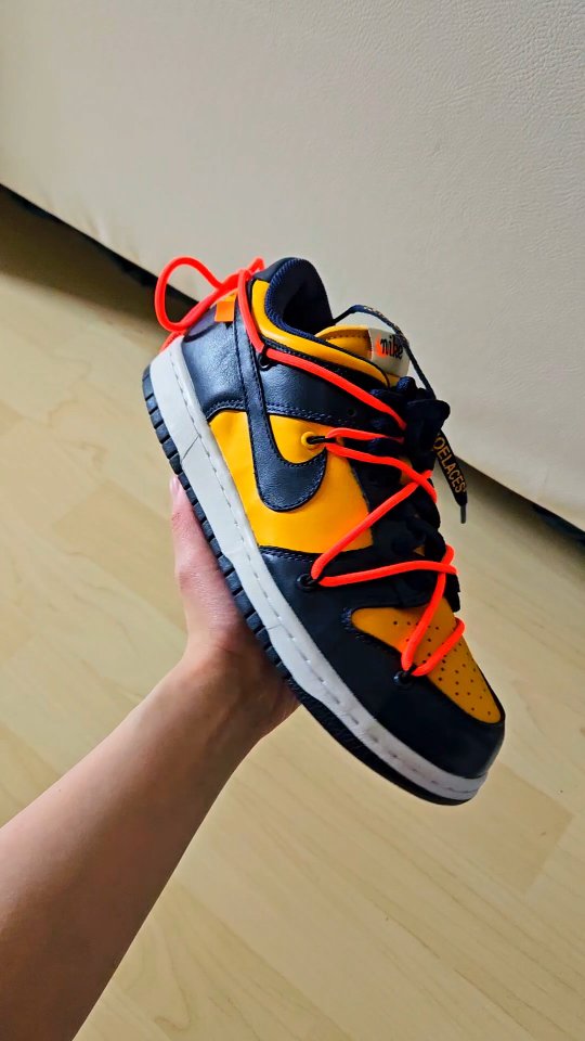 Instagram post by @thaomymignon for Nice Kicks. Caption reads: Nike Dunk Low Rotation....