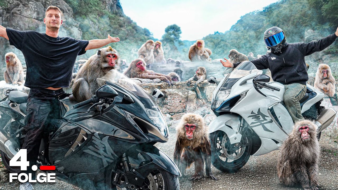 YouTube post by @Kuhlewu for Trade Republic. Caption reads: The Great Japan Tour | Wild Bathing Monkeys and....