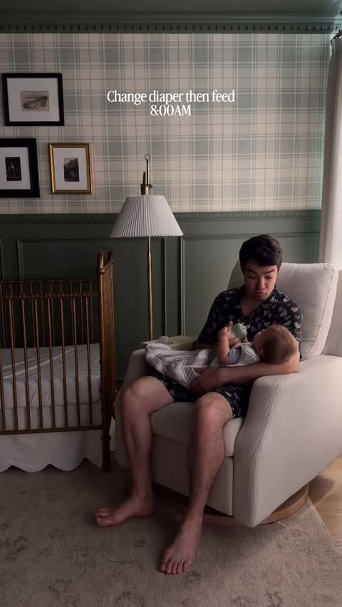 Instagram post by @dadmakesmagic for Enfamil. Caption reads: #ad Slow mornings are our favorite kind.

The....