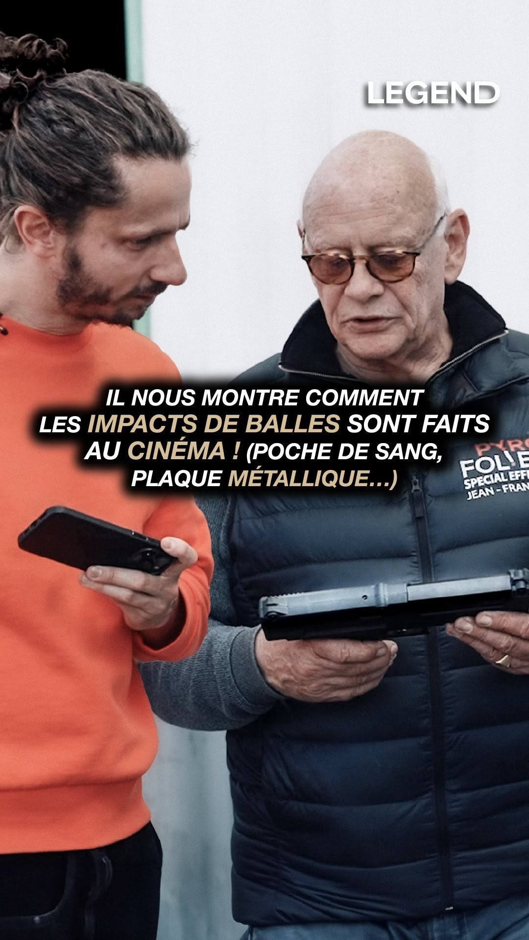 Instagram post by @legendmedia for NordVPN. Caption reads: Il nous montre comment les impacts de balles sont....