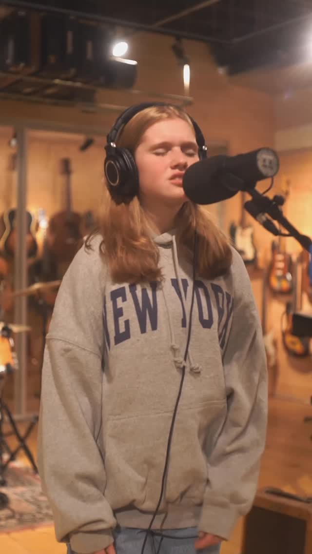 Instagram post by @emma.ems__ for Brandy Melville. Caption reads: At the @brandymelvilleusa Studio in NYC❤️.