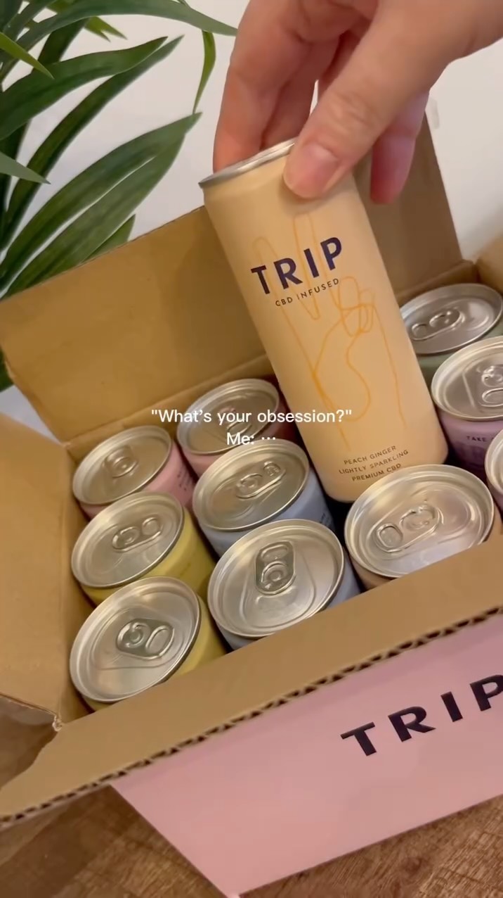 Instagram post by @lifewithmacierae_ for Drinks TRIP. Caption reads: AD | @trip.drinks ☁️

we recently starting using....