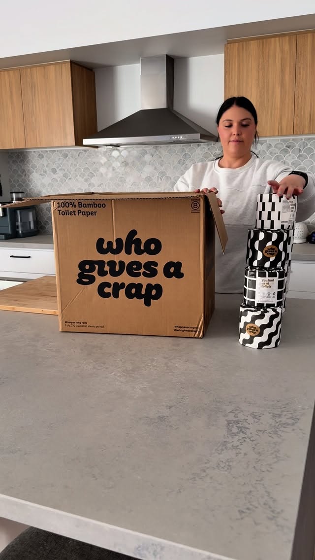 Instagram post by @theorganisedeverydaymum for Who Gives A Crap. Caption reads: A brand that is worth the money and kind to the....