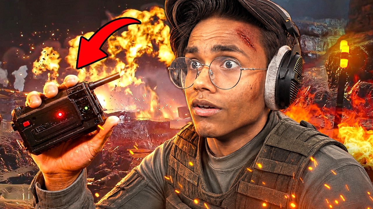 YouTube post by @imbixu for NVIDIA GeForce Russia. Caption reads: ONE BUTTON Can DESTROY This ENTIRE ISLAND!.