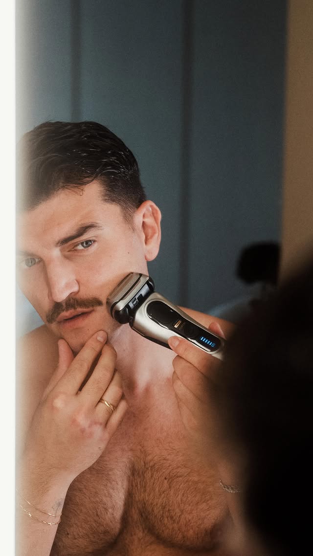 Instagram post by @marcofantini_mf for Braun Spain. Caption reads: Ridendo e scherzando siamo al 6 dicembre e io non....