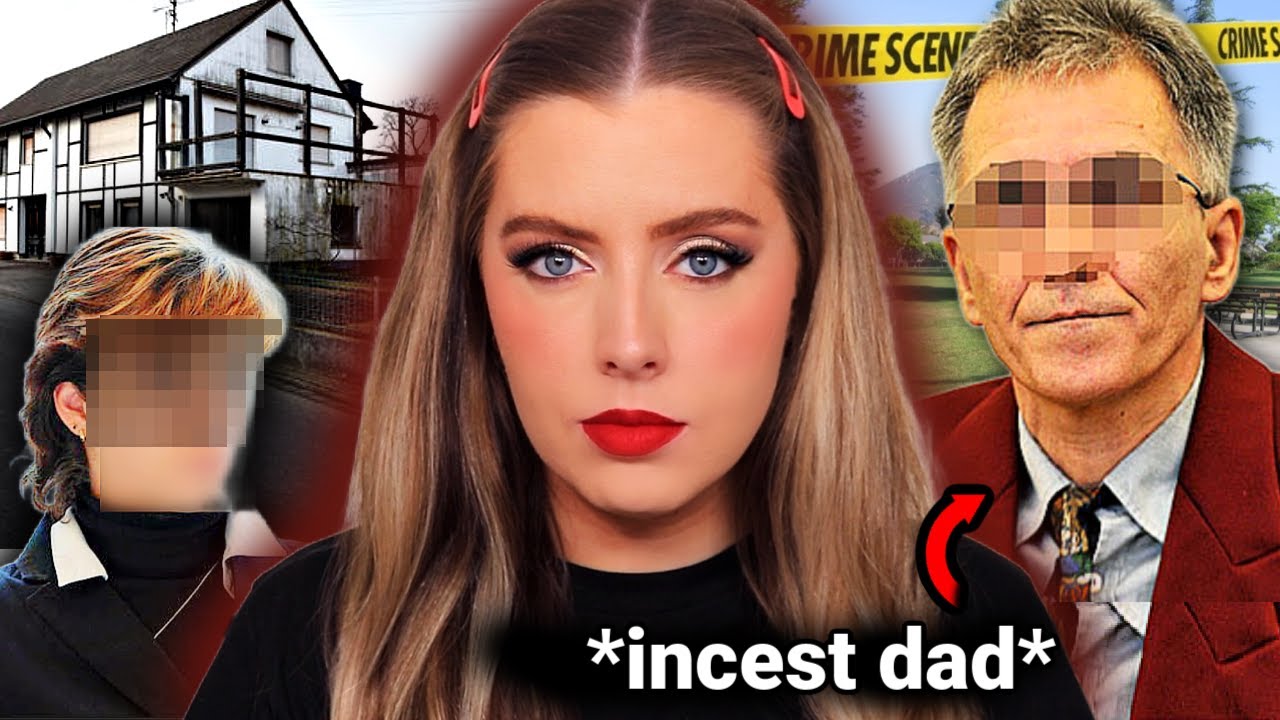 YouTube post by @DanielleKirsty for ExpressVPN. Caption reads: German ”Incest Dad” Fathered SEVEN Children with....