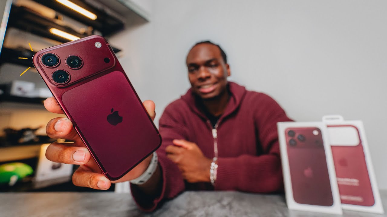 YouTube post by @ShevonSalmon for Paperlike. Caption reads: iPhone 18 Pro Max Unboxing & First Impressions -....