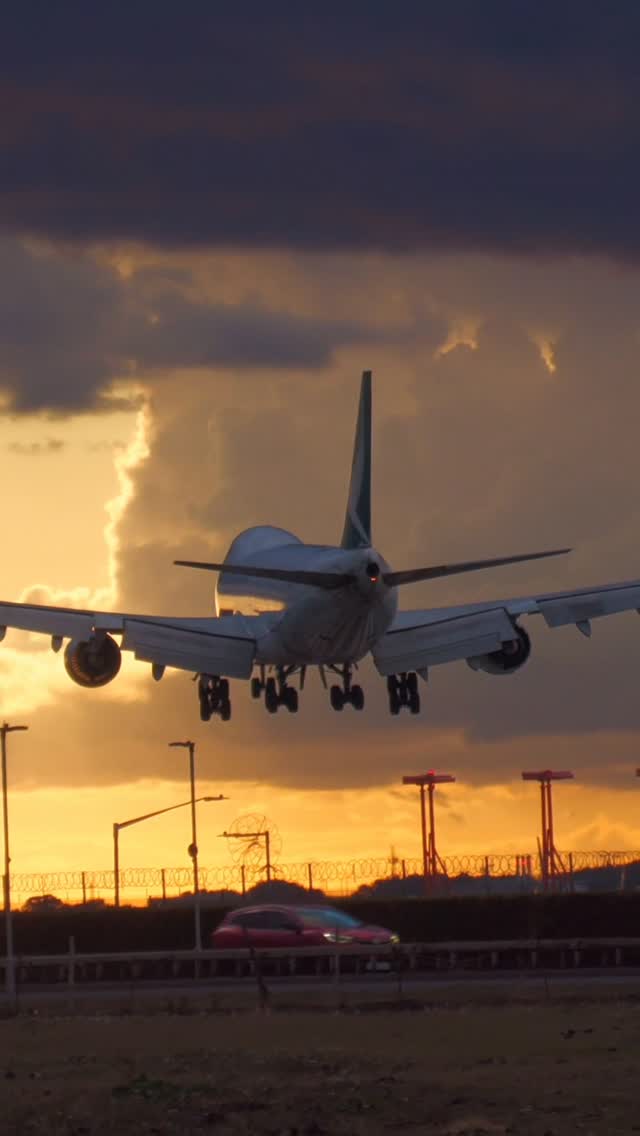 Instagram post by @elemer.aviation for Cathay Pacific. Caption reads: Cathay Pacific Cargo Boeing 747-867F....