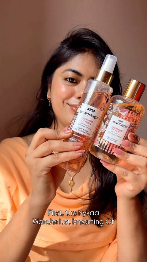 Instagram post by @gloww.withmmee for Nykaa Wanderlust. Caption reads: [...] combo! ✨🫧 Started with the Nykaa Wanderlust....