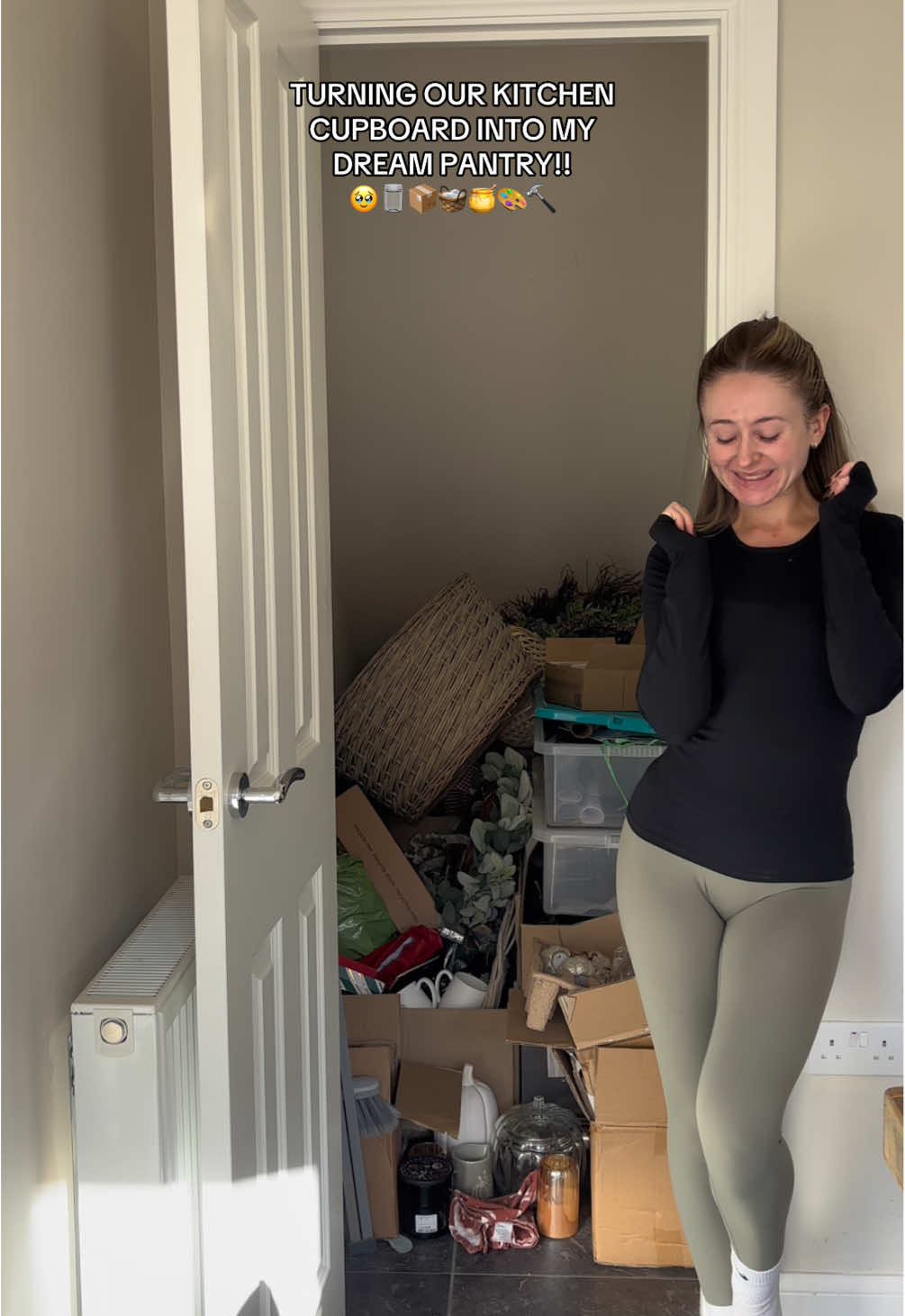 TikTok post by @molliesco for Wickes. Caption reads: [...] #budgethomedecor #homemakeover #wickes....