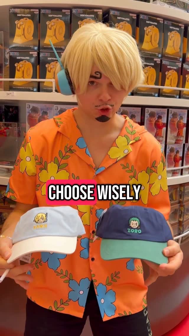 Instagram post by @wholewheatpeet for MINISO. Caption reads: 🌊🏴‍☠️ Ahoy, ONE PIECE Fans! Get ready to set....