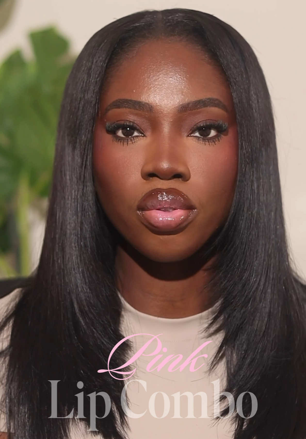 TikTok post by @ns.styles_ for HNB Cosmetics. Caption reads: [...] lip combo @Doll Beauty killin it @HNB....