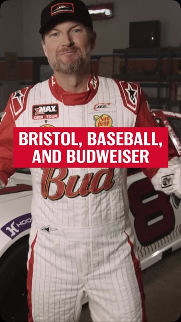 Instagram post by @dalejr for Budweiser. Caption reads: I’m teaming up with @budweiserusa to send a pit....