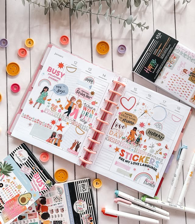 Instagram post by @ilianne.on.paper for The Happy Planner. Caption reads: Do you know that the 13rd of January is the....