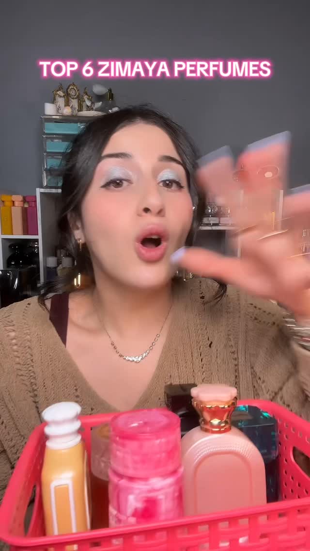 Instagram post by an influencer for Zimaya Perfumes. Caption reads: MY CURRENT TOP 6 ZIMAYA PERFUMES @Zimaya Perfumes....
