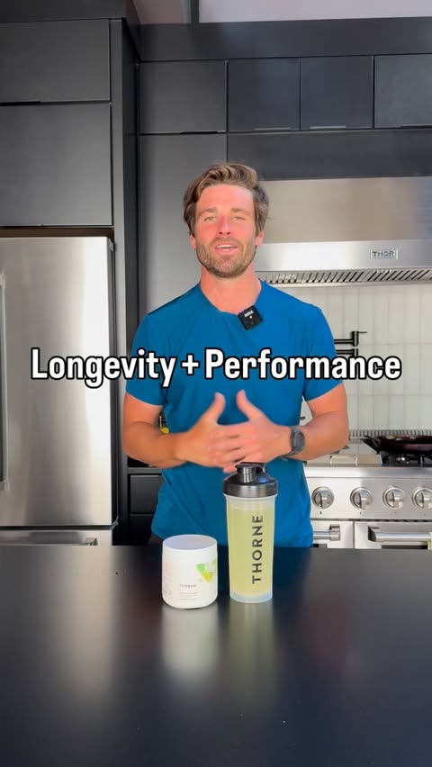 Instagram post by @themovementjourney for Thorne. Caption reads: [...] goals when it comes to supplements and....