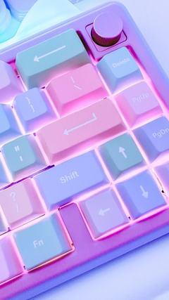 Instagram post by @mochiflurry for Chilkey. Caption reads: Introducing the PAW65 by @chil.key! This keyboard....