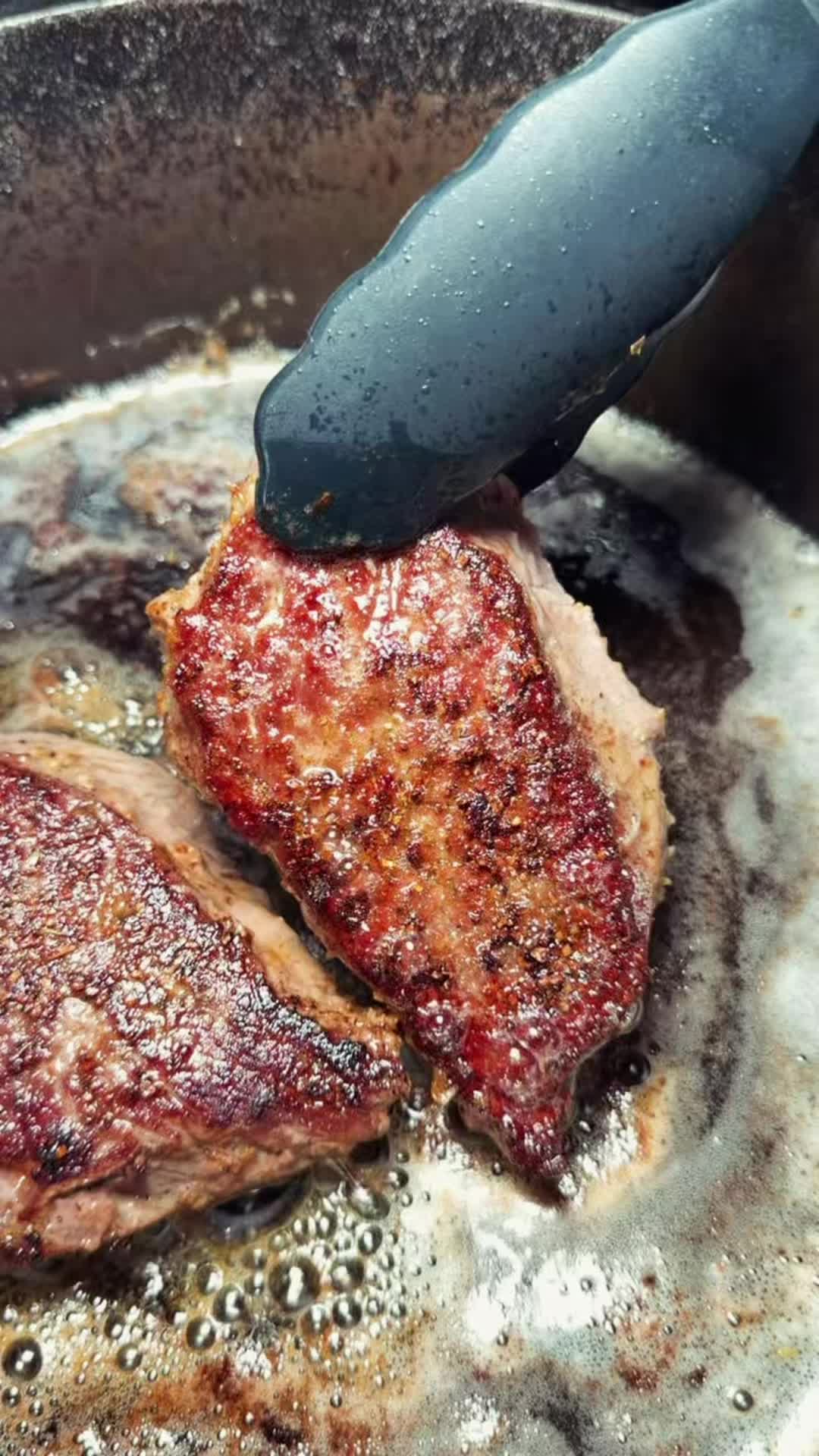 TikTok post by @melissajorealrecipes for Omaha Steaks. Caption reads: [...] or father figure in your life. @Omaha Steaks....