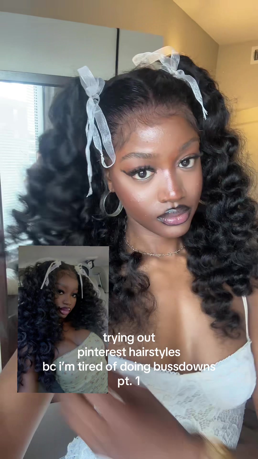 TikTok post by @pearllxooo for Ashimary Hair. Caption reads: the inspo is actually my insta mutual (her....