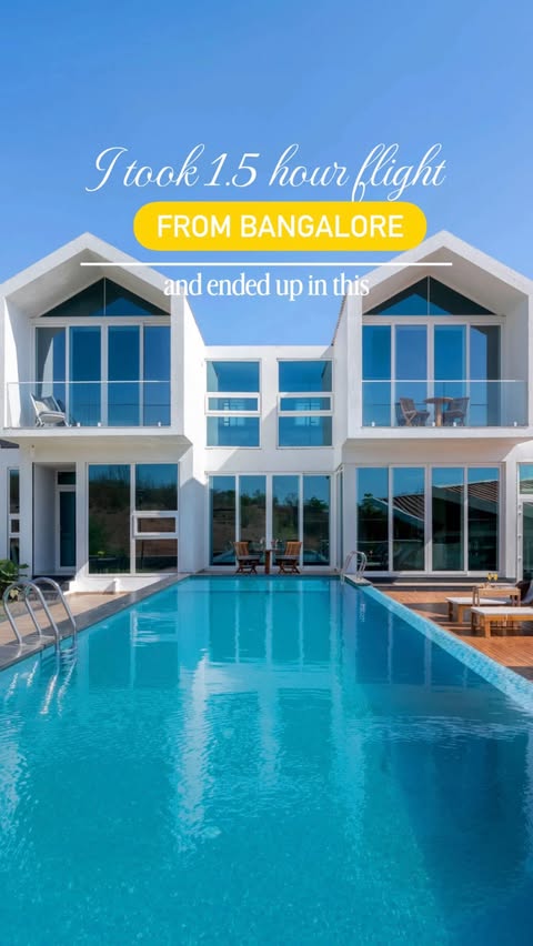 Instagram post by @tipsytimezones for StayVista. Caption reads: This beautiful villa is tucked inside a forest in....