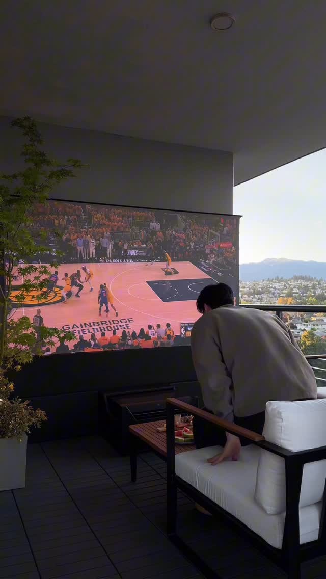 Instagram post by @mr.jodigo for Awol Vision. Caption reads: [...] the playoff on a massive screen with....