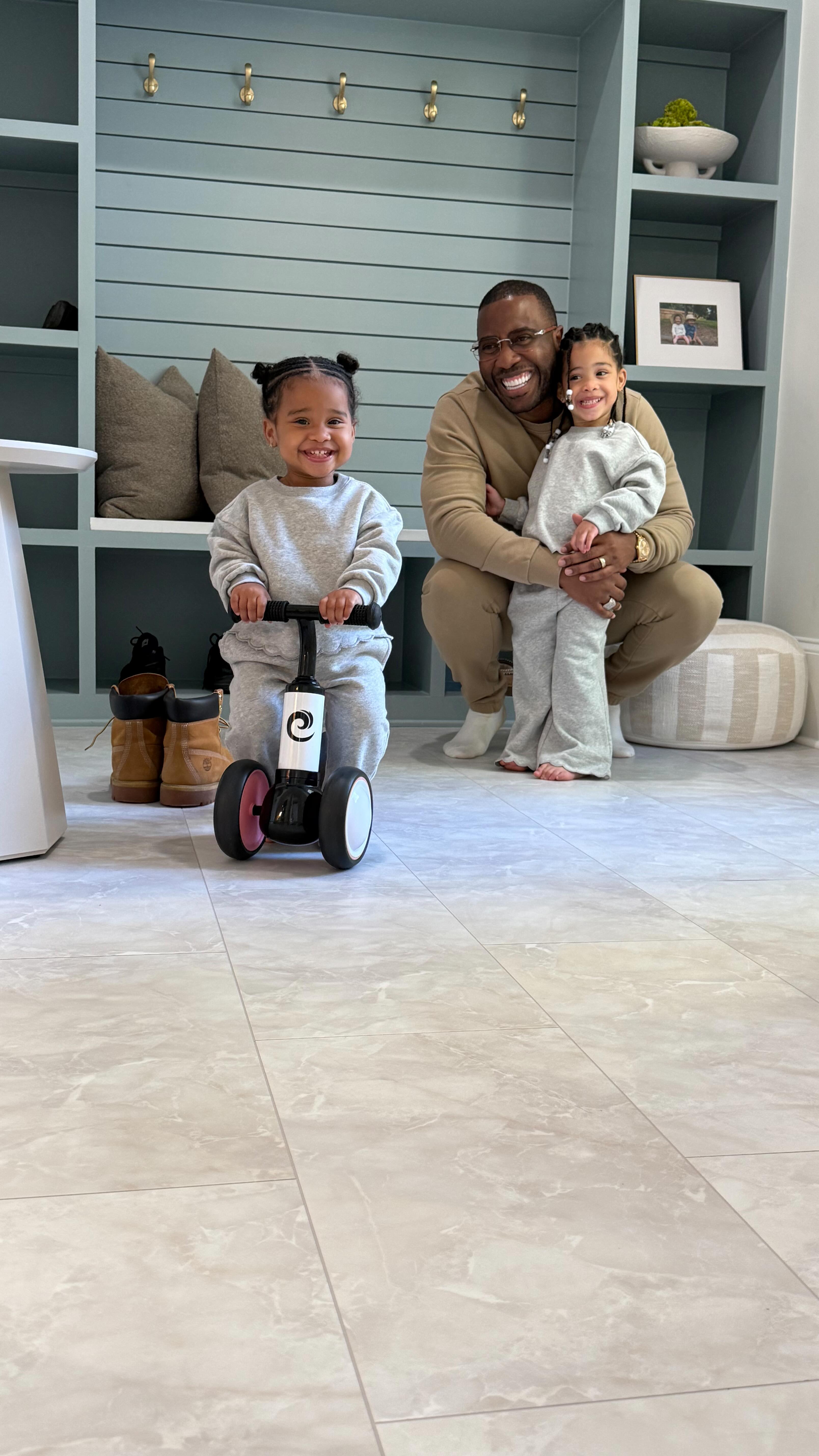 Instagram post by @lovethetillerys for The Home Depot. Caption reads: The mudroom is the first and last thing you....