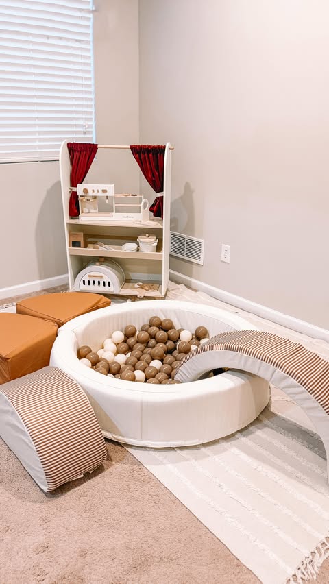 Instagram post by @vanessa__steinebach for Coco Village. Caption reads: The cutest little soft play set from @cocovillage....