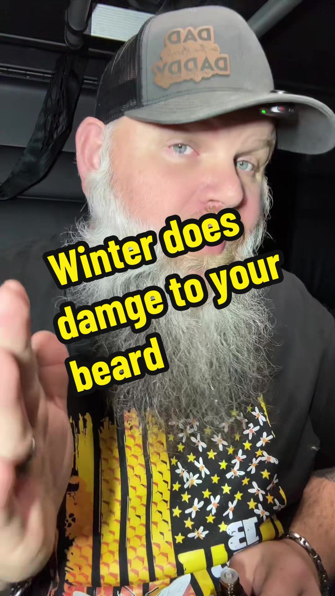 TikTok post by @officialbig_daddyrichard for Derm Dude. Caption reads: #beardcare #dermdude #beardbalm #beardoil....