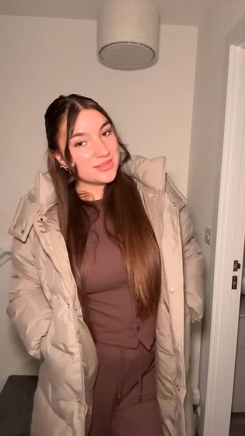 Instagram post by @chlosadler for Rebellious Fashion. Caption reads: Cosy OOTD🧸 @rebelliousfashion @puffit.official....