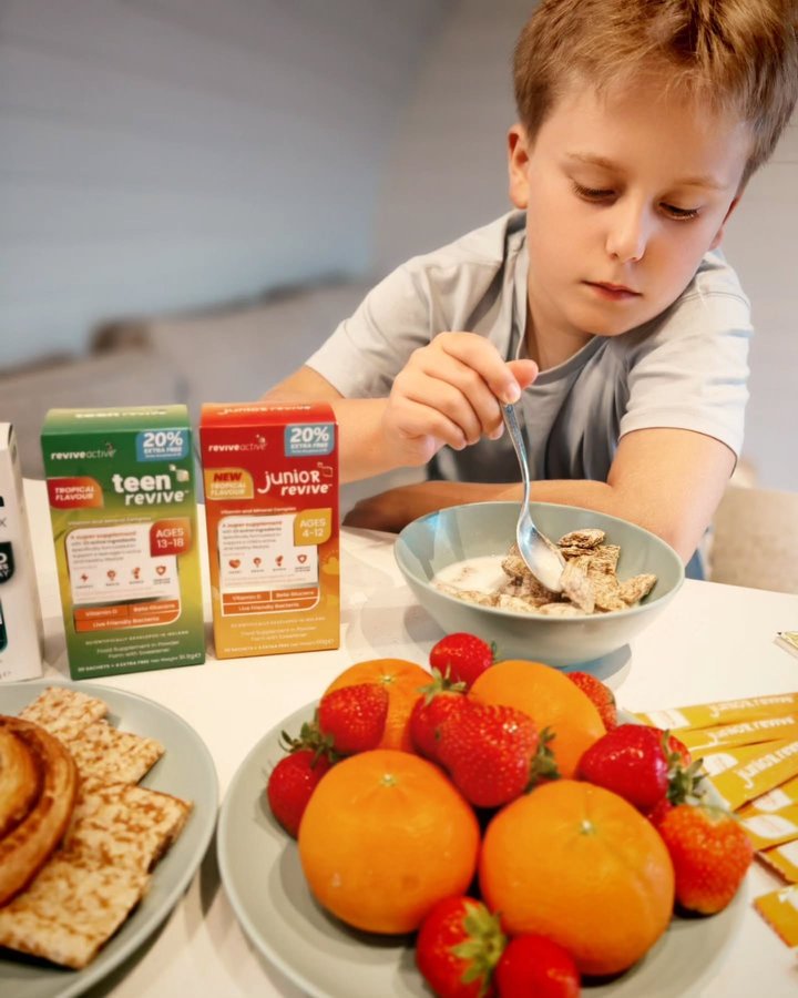 Instagram post by @thefrenchiemummy for Revive Active. Caption reads: [...] your DM 

Win a 3-month supply of....