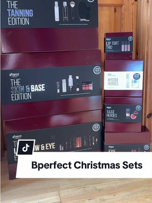 TikTok post by @mariareviewsit for BPerfect. Caption reads: BPerfect really went all in on Christmas 🎄 [...].