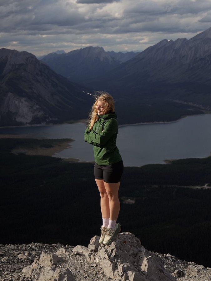 Instagram post by @gabriela.loretta for Travel Alberta. Caption reads: Let the Canada dump begin....