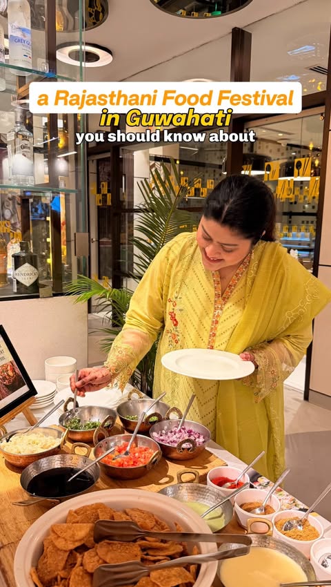Instagram post by @afoodieslife___ for Novotel Mohammédia. Caption reads: ⭐️RAJASTHANI FOOD FESTIVAL in Guwahati you should....