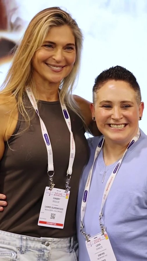 Instagram post by @gabbyreece for Laird Superfood. Caption reads: Building something great takes more than just....