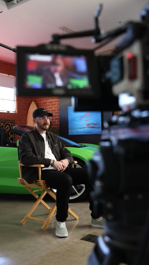 Instagram post by @ajbleyer for NVIDIA. Caption reads: [...] from the studio or the pit lane, @nvidia’s....