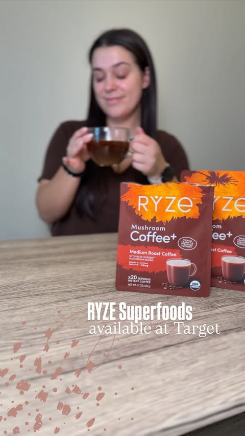 Instagram post by @lifebyallisonblog for RYZE SUPERFOODS. Caption reads: [...] can actually stick to, and finding....