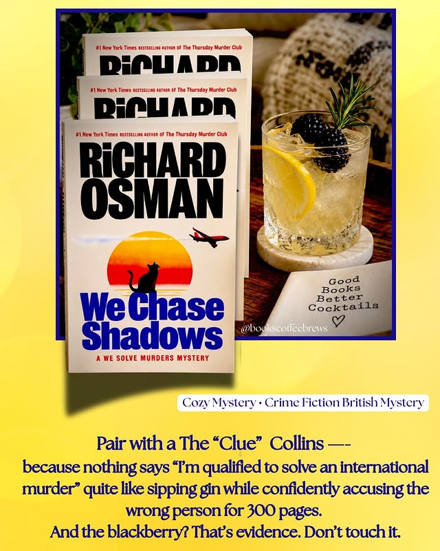 Instagram post by @bookscoffeebrews for Viking Books. Caption reads: I adored Richard Osman’s Thursday Murder Club....