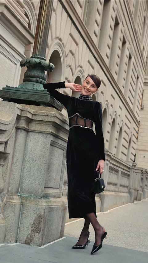 Instagram post by @maryleest for Patbo. Caption reads: Stepping into the holiday season with @patbo....