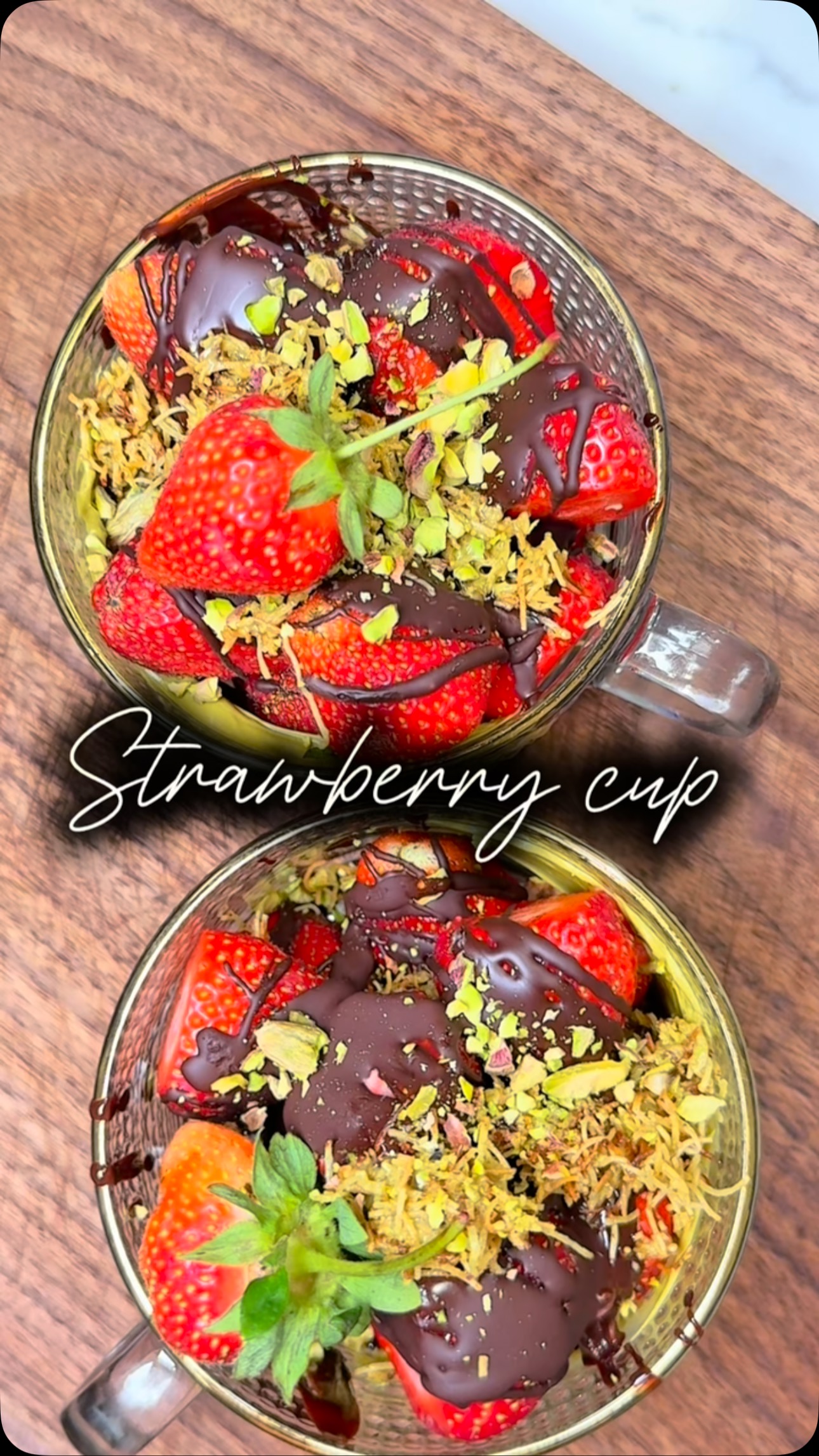 Instagram post by @cookwithchan for Hu Kitchen. Caption reads: POV : Went strawberry picking at my local....