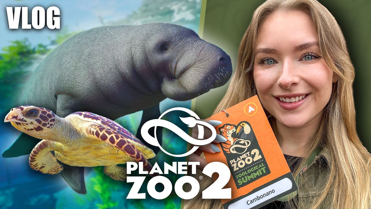 YouTube post by @Cambonano for Throne. Caption reads: I Played Planet Zoo 2 Early at Chester Zoo! | Vlog....