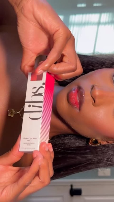 Instagram post by @mrcy.m for DIBS Beauty. Caption reads: Dessert Island Duo is so THAT GIRL @dibsbeauty....