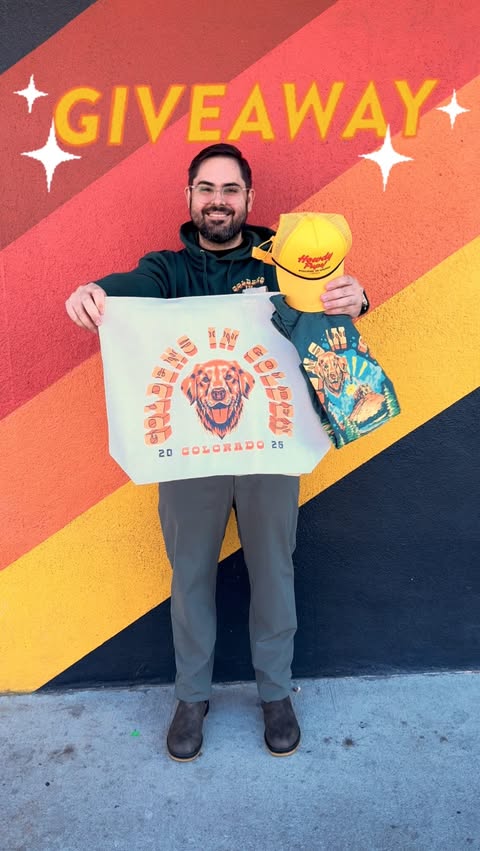 Instagram post by @katieandjoeonthego for YoColorado. Caption reads: [...] must follow @KatieAndJoeOnTheGo and....